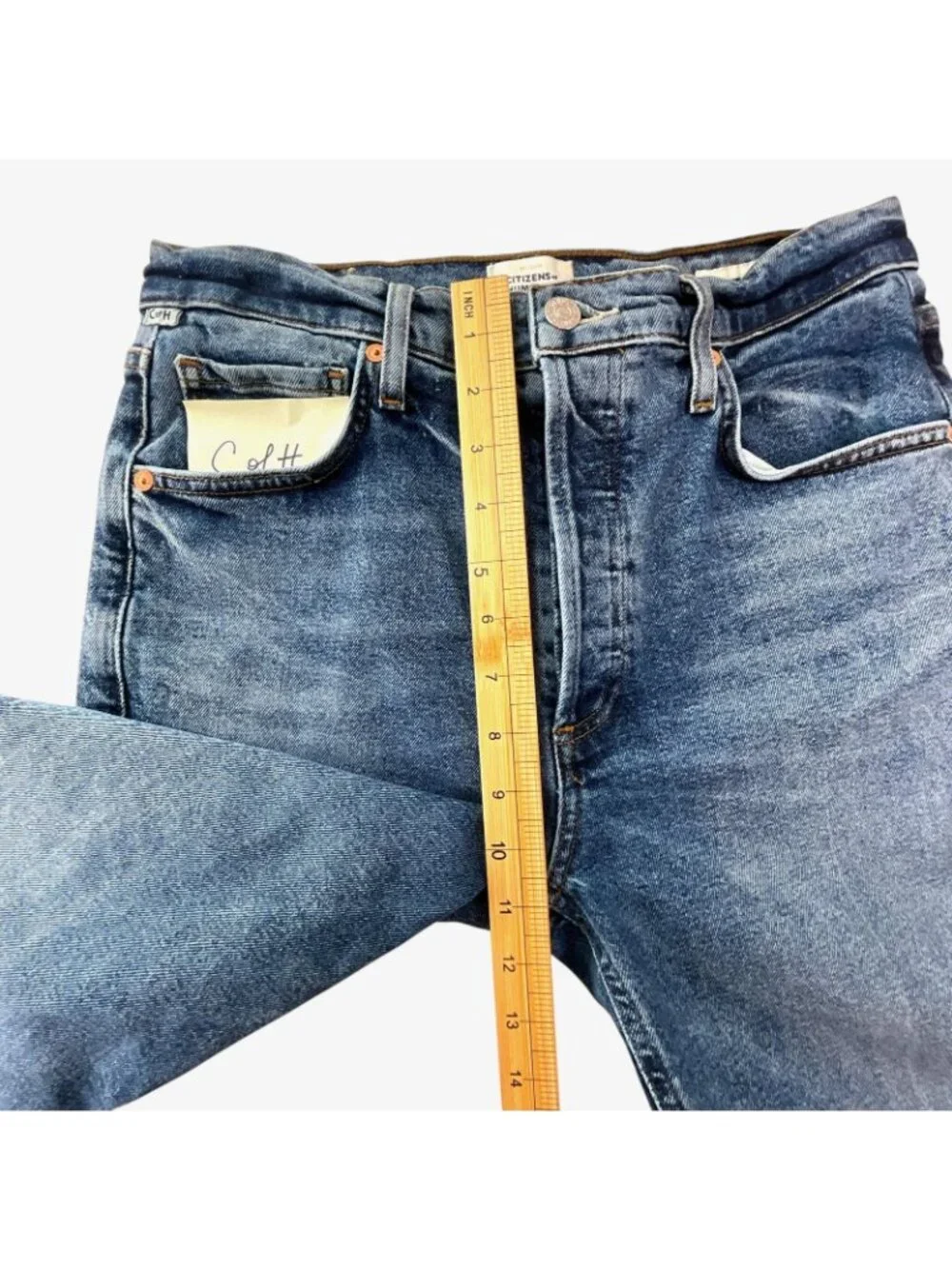 Citizens Of Humanity Jolene Jeans Womens 28 Blue High Rise Straight Button Fly .